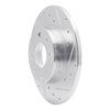 631-07001R Drilled/Slotted Brake Rotor [Silver], 2009-2019 Mopar, Position: Rear Right - image 2