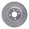 631-07004L Drilled/Slotted Brake Rotor [Silver], 2012-2019 Mopar, Position: Front Left - image 1