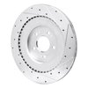 631-10007L Drilled/Slotted Brake Rotor [Silver], Fits Select Kia/Hyundai/Genesis, Position: Rear Left - image 4