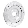 631-10007R Drilled/Slotted Brake Rotor [Silver], Fits Select Kia/Hyundai/Genesis, Position: Rear Right - image 4