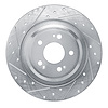 631-10009L Drilled/Slotted Brake Rotor [Silver], Fits Select Kia/Hyundai/Genesis, Position: Rear Left - image 1