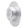 631-11000R Drilled/Slotted Brake Rotor [Silver], 1974-1999 Land Rover, Position: Front Right - image 2