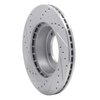 631-11001R Drilled/Slotted Brake Rotor [Silver], 1990-2016 Land Rover, Position: Front Right - image 4