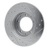 631-11002L Drilled/Slotted Brake Rotor [Silver], 1974-2016 Land Rover, Position: Rear Left - image 4