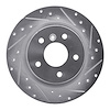 631-11004R Drilled/Slotted Brake Rotor [Silver], 1994-2004 Land Rover, Position: Rear Right - image 1