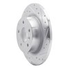 631-11004R Drilled/Slotted Brake Rotor [Silver], 1994-2004 Land Rover, Position: Rear Right - image 2