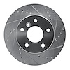 631-11005R Drilled/Slotted Brake Rotor [Silver], 1999-2004 Land Rover, Position: Front Right - image 1