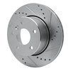631-11005R Drilled/Slotted Brake Rotor [Silver], 1999-2004 Land Rover, Position: Front Right - image 2