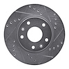 631-11006R Drilled/Slotted Brake Rotor [Silver], 2002-2005 Land Rover, Position: Front Right - image 1