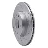 631-11006R Drilled/Slotted Brake Rotor [Silver], 2002-2005 Land Rover, Position: Front Right - image 2