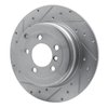 631-11008L Drilled/Slotted Brake Rotor [Silver], 2003-2005 Land Rover, Position: Rear Left - image 2