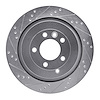 631-11010L Drilled/Slotted Brake Rotor [Silver], 2005-2016 Land Rover, Position: Rear Left - image 1