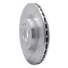 631-11011L Drilled/Slotted Brake Rotor [Silver], 2006-2017 Land Rover, Position: Front Left - image 2