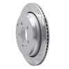 631-11012R Drilled/Slotted Brake Rotor [Silver], 2005-2007 Land Rover, Position: Rear Right - image 2