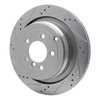 631-11016L Drilled/Slotted Brake Rotor [Silver], 2006-2012 Land Rover, Position: Rear Left - image 2