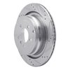 631-11016R Drilled/Slotted Brake Rotor [Silver], 2006-2012 Land Rover, Position: Rear Right - image 2