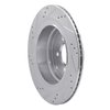 631-11016R Drilled/Slotted Brake Rotor [Silver], 2006-2012 Land Rover, Position: Rear Right - image 4