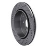 631-11017R Drilled/Slotted Brake Rotor [Silver], 2008-2012 Land Rover, Position: Rear Right - image 4