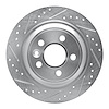 631-11022L Drilled/Slotted Brake Rotor [Silver], 2009-2015 Multiple Makes/Models, Position: Rear Left - image 1