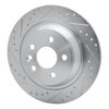631-11022L Drilled/Slotted Brake Rotor [Silver], 2009-2015 Multiple Makes/Models, Position: Rear Left - image 2