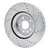 631-11025L Drilled/Slotted Brake Rotor [Silver], 2015-2019 Multiple Makes/Models, Position: Front Left - image 4