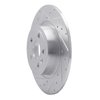 631-11028L Drilled/Slotted Brake Rotor [Silver], 2016-2019 Land Rover, Position: Rear Left - image 2