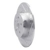 631-11028R Drilled/Slotted Brake Rotor [Silver], 2016-2019 Land Rover, Position: Rear Right - image 2