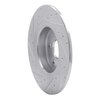 631-11028R Drilled/Slotted Brake Rotor [Silver], 2016-2019 Land Rover, Position: Rear Right - image 4