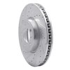 631-11030L Drilled/Slotted Brake Rotor [Silver], 2018-2020 Land Rover, Position: Front Left - image 2