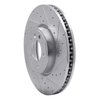 631-11030R Drilled/Slotted Brake Rotor [Silver], 2018-2020 Land Rover, Position: Front Right - image 2