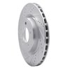 631-11031L Drilled/Slotted Brake Rotor [Silver], 2018-2020 Land Rover, Position: Rear Left - image 2