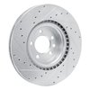 631-11032L Drilled/Slotted Brake Rotor [Silver], Fits Select Land Rover, Position: Front Left - image 4