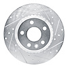 631-11034R Drilled/Slotted Brake Rotor [Silver], 2020-2020 Land Rover, Position: Rear Right - image 1