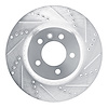 631-11037R Drilled/Slotted Brake Rotor [Silver], Fits Select Land Rover, Position: Rear Right - image 1