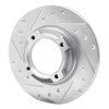 631-13001L Drilled/Slotted Brake Rotor [Silver], 1985-1991 Subaru, Position: Rear Left - image 2