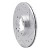631-13006R Drilled/Slotted Brake Rotor [Silver], 1989-1994 Subaru, Position: Front Right - image 2