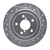 631-13008R Drilled/Slotted Brake Rotor [Silver], 1990-2008 GM, Position: Rear Right - image 1