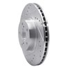 631-13009L Drilled/Slotted Brake Rotor [Silver], 1990-2016 GM, Position: Front Left - image 2