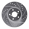 631-13009R Drilled/Slotted Brake Rotor [Silver], 1990-2016 GM, Position: Front Right - image 1