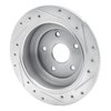 631-13012L Drilled/Slotted Brake Rotor [Silver], 1992-1997 Subaru, Position: Rear Left - image 4