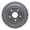 631-13012R Drilled/Slotted Brake Rotor [Silver], 1992-1997 Subaru, Position: Rear Right - image 1