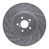 631-13014L Drilled/Slotted Brake Rotor [Silver], 2003-2020 Multiple Makes/Models, Position: Front Left - image 1