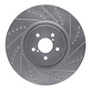 631-13014R Drilled/Slotted Brake Rotor [Silver], 2003-2020 Multiple Makes/Models, Position: Front Right - image 1