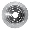 631-13019L Drilled/Slotted Brake Rotor [Silver], 2005-2009 Subaru, Position: Rear Left - image 1