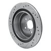 631-13019R Drilled/Slotted Brake Rotor [Silver], 2005-2009 Subaru, Position: Rear Right - image 4