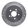631-13020R Drilled/Slotted Brake Rotor [Silver], 2005-2009 Subaru, Position: Rear Right - image 1