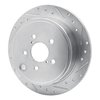 631-13021R Drilled/Slotted Brake Rotor [Silver], 2008-2015 Subaru, Position: Rear Right - image 2