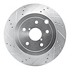631-13022L Drilled/Slotted Brake Rotor [Silver], 2008-2020 Subaru, Position: Rear Left - image 1