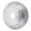631-13022L Drilled/Slotted Brake Rotor [Silver], 2008-2020 Subaru, Position: Rear Left - image 2