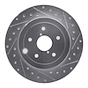 631-13022R Drilled/Slotted Brake Rotor [Silver], 2008-2020 Subaru, Position: Rear Right - image 1